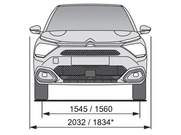 Citroen C4. Dimensões (mm)