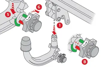 Citroen C4. Engate de reboque com bola de reboque de fácil desmontagem